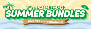 Give your team a fresh look this summer with our GoCustom Bundles. Get new workwear complete with free logo customisation and up to 62% off!